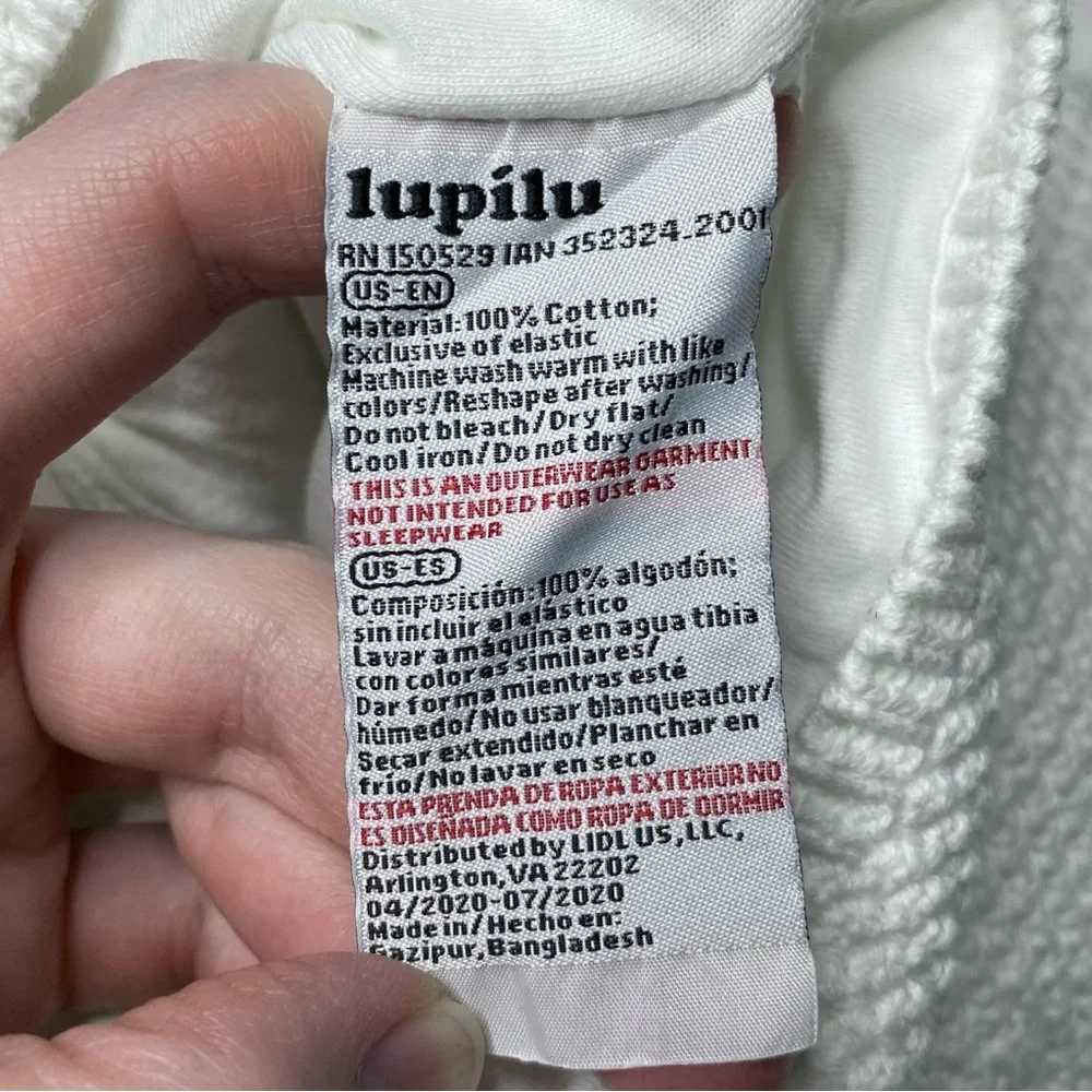 Lupilu Pure Collection White Cardigan Sweater Size 2-6M